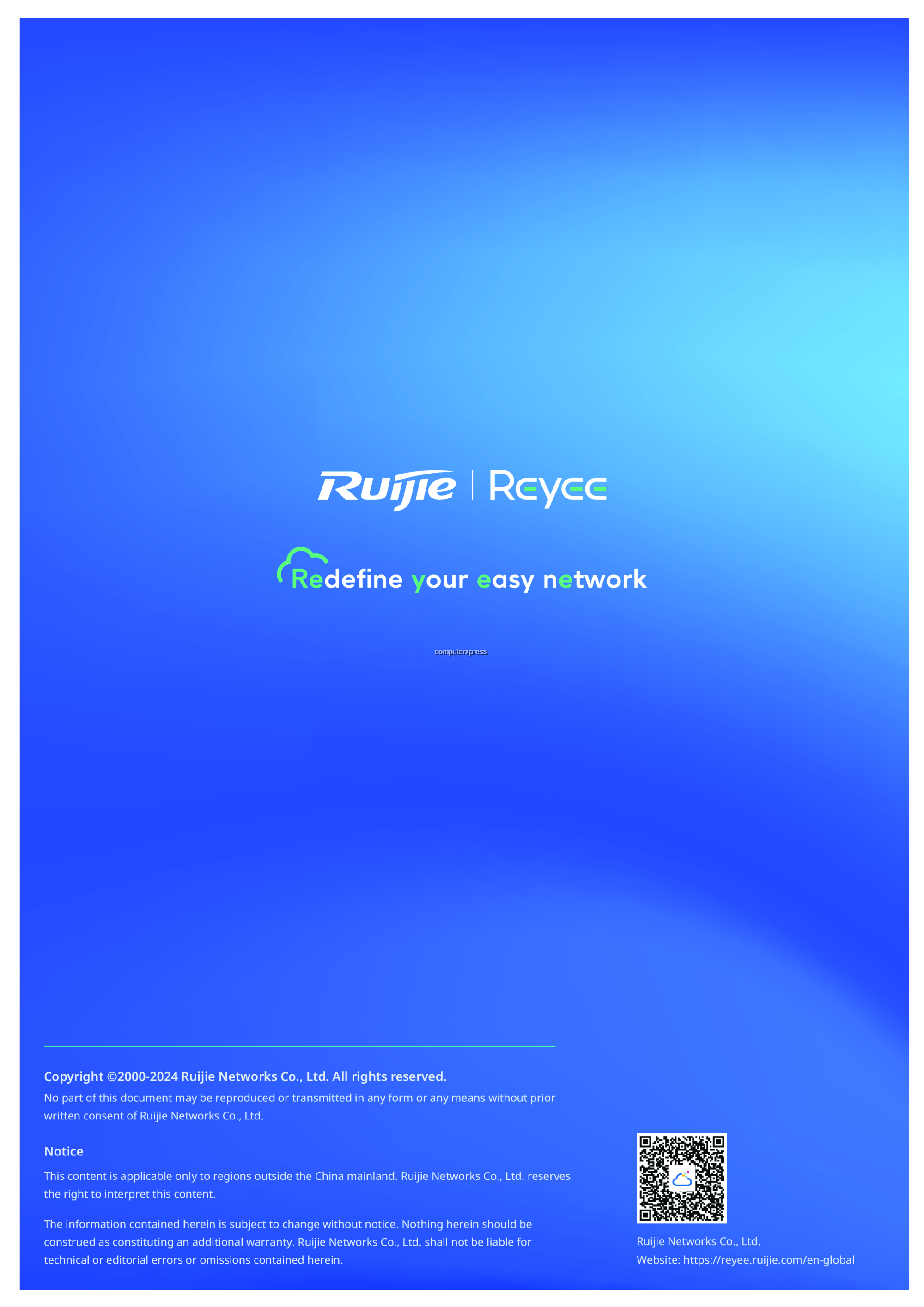 Ruijie Reyee Wi-Fi 5 Router, RG-EW1300G 1300M Dual-band Gigabit ...