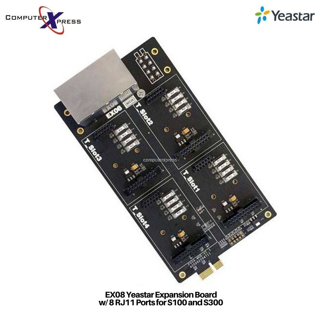 Yeastar EX08 Telephony Module Expansion Board w/ 8 RJ11 Ports for S100 and S300 IP PBX