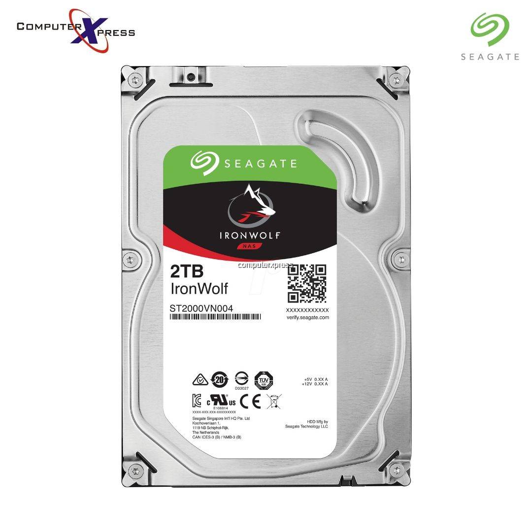 Seagate 2tb Ironwolf Nas 3 5 Sata 5900rpm Internal Hard Disk Hard Drive St00vn004