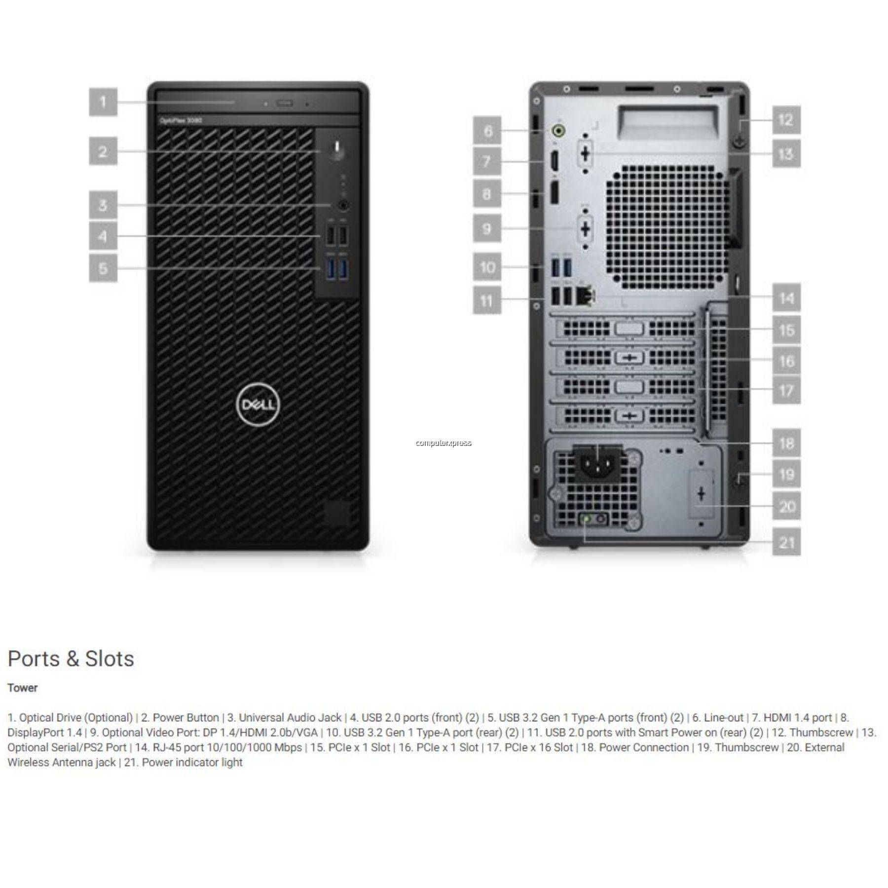 Dell Optiplex 3080 Mt Desktop